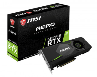 MSI RTX 2080 AERO 8G nVidia 8GB GDDR6 256bit PCIe videokártya PC