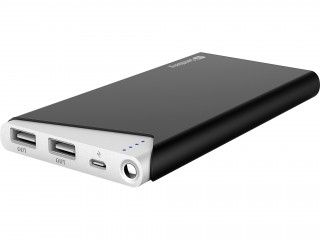 Sandberg Akkubank - PowerBank 10000mAh (1A + 2,1A USB kimenet; fekete) Mobil