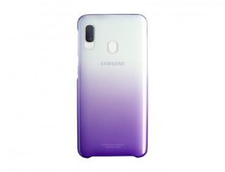 Samsung A202 Galaxy A20e Gradation Cover, gyári színátmenetes tok, ibolya, EF-AA202CV Mobil