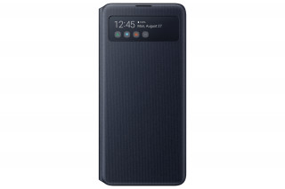 Samsung N770 Galaxy Note 10 Lite Wallet Cover, gyári flip tok, fekete, EF-EN770PB 