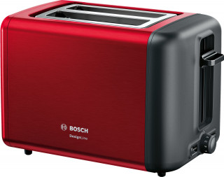 Bosch TAT3P424 DesignLine piros-fekete kenyérpirító Otthon