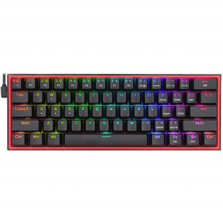 Redragon Fizz Pro blue switch vezeték nélküli billentyűzet - fekete (K616-RGB_BLUE_HU) PC