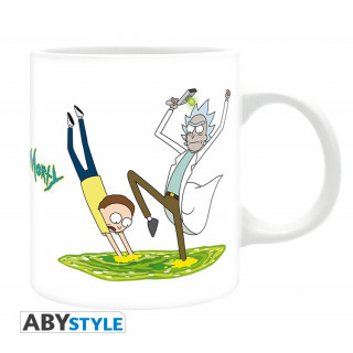 RICK AND MORTY - Bögre - 320 ml - "Portal 2" (ABYMUG834) Ajándéktárgyak