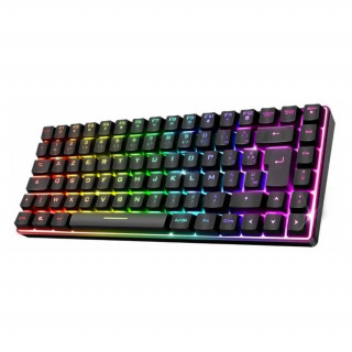 Spirit of Gamer Vezeték nélküli Billentyűzet - ELITE K70 (TKL, 85 gomb,, RGB LED,USB, anti-ghost, fekete, magyar) 