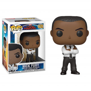 Funko Pop! #428 Marvel: Captain Marvel - Nick Fury Bobble-Head Vinyl Figura AJÁNDÉKTÁRGY