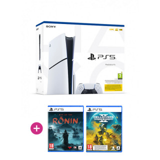 PlayStation 5 (Slim) + Rise of the Ronin + Helldivers II PS5