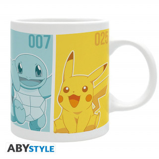 POKEMON - Bögre - 320 ml - Starters - subli (MG1907) AJÁNDÉKTÁRGY