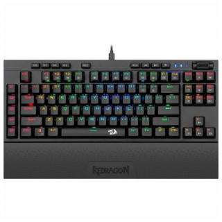 Redragon Broadsword-Pro Brown Switch vezetékes gaming billentyűzet - fekete (K588RGB-PRO_BROWN_HU) 