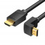Vention HDMI kábel 270° 1,5m - Fekete (AAQBG) thumbnail