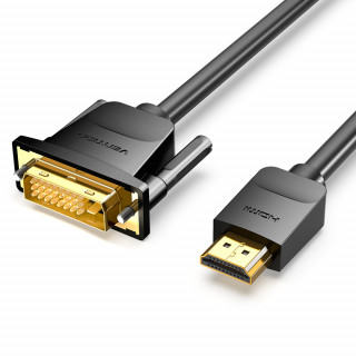 Vention HDMI - DVI átalakító kábel 1m - Fekete (ABFBF) PC