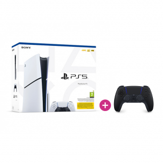 PlayStation 5 (Slim) + DualSense Kontroller (Fekete) 