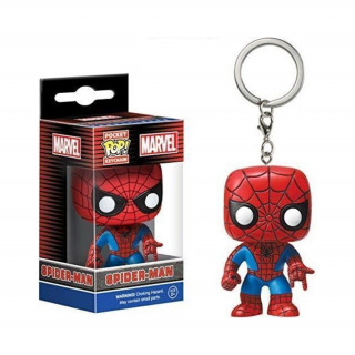 Funko Pocket Pop!: Marvel - Spider Man Bobble Head Vinyl Figura Kulcstartó Ajándéktárgyak