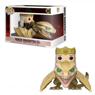 Funko Pop! #305 Rides Deluxe: House of the Dragon - Queen Rhaenyra with Syrax Vinyl Figura Ajándéktárgyak