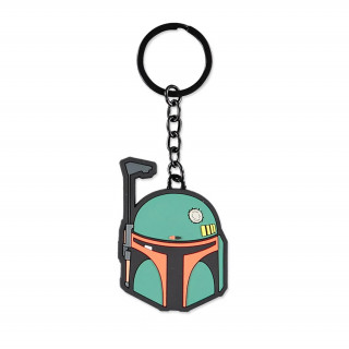 The Mandalorian - Boba Fett Helmet gumi kulcstartó (609903) AJÁNDÉKTÁRGY