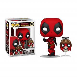 Funko Pop! #1400 Marvel: Deadpool Wolverine - Deadpool with Headpool Vinyl Figura AJÁNDÉKTÁRGY