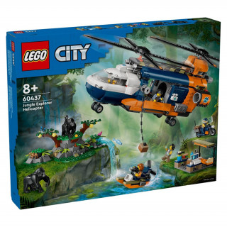 LEGO City: Dzsungelkutató helikopter a bázison (60437) Játék