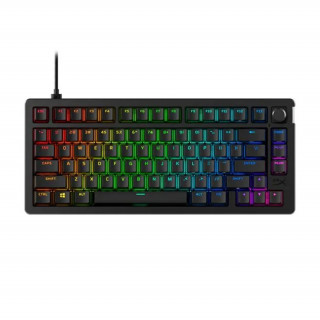 HYPERX Alloy Rise 75 vezetékes mechanikus gaming billentyűzet - red switch - Fekete (7G7A4AA#ABA) 