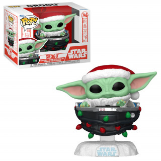 Funko Pop! #746 Disney Star Wars: The Mandalorian Holiday - Grogu Pram Vinyl Figura Ajándéktárgyak