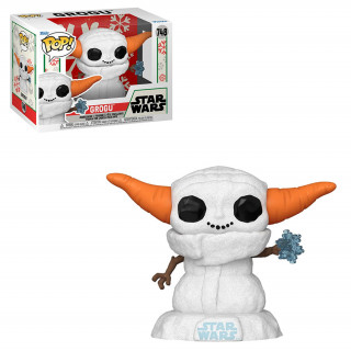 Funko Pop! #748 Disney Star Wars: The Mandalorian Holiday - Grogu Snowman Vinyl Figura Ajándéktárgyak