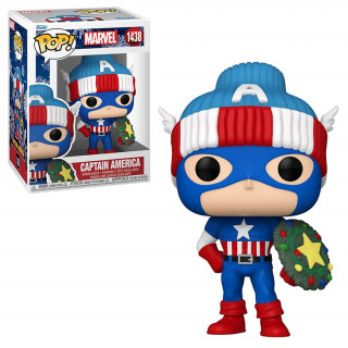 Funko Pop! #1438 Marvel: Holiday – Captain America Vinyl Figura Ajándéktárgyak