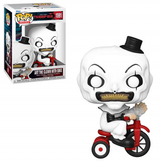 Funko Pop! #1591 Movies: Damien Leone's Terrifier - Art the Clown with Bike Vinyl Figura Ajándéktárgyak