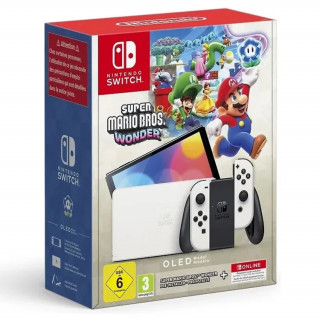 Nintendo Switch (OLED-Model) + Super Mario Bros Wonder + 12 hónapos Nintendo Switch online Switch