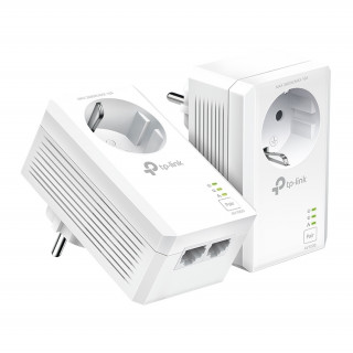 TP-LINK TL-PA7027P-KIT AV1000 2-Port Gigabit Pass-through Powerline Starter Kit (használt) PC