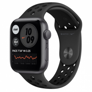 Apple Watch Nike SE GPS, 44mm Space Gray Aluminium Case with Anthracite/Black  