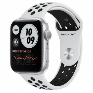 Apple Watch Nike S6 GPS, 44mm Silver Aluminium Case with Pure Platinum/Black Nik 