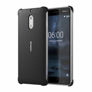 Nokia 6 carbon hátlap, Onyx fekete 