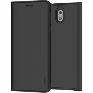 Nokia 3.1 flip cover tok, Fekete 