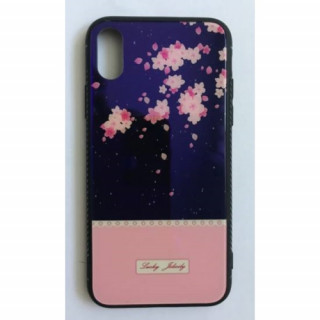 BH646 Telefon tok BLU-RAY Üveg Part Pink Flower Iphone 7/8 Mobil