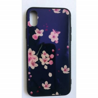 BH657 Telefon tok BLU-RAY Üveg Full Pink Flower Iphone X 