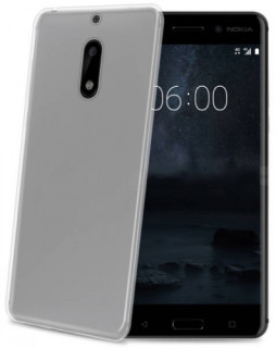 Celly Nokia 6 szilikon hátlap, Átlátszó Mobil