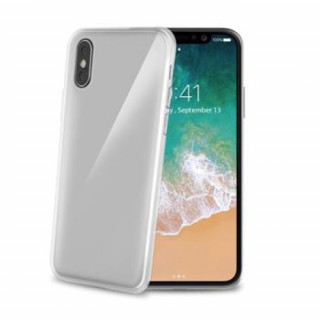 Celly iPhone X szilikon hátlap, Átlátszó Mobil