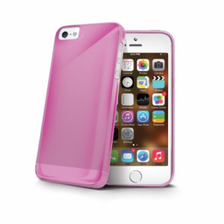 Celly iPhone 5-5S TPU hátlap, pink Mobil