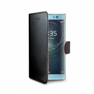 Celly Xperia XA2 oldalra nyiló tok, Fekete 