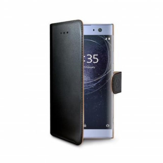 Celly Xperia XA2 Ultra oldalra nyiló tok, Fekete 