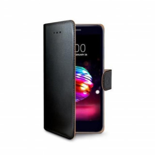 Celly LG K10 (2018) oldalra nyiló tok, Fekete Mobil