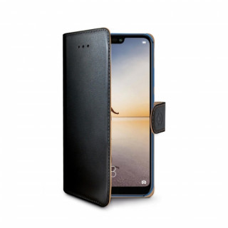 Celly Huawei P20 Lite oldalra nyiló tok, Fekete Mobil