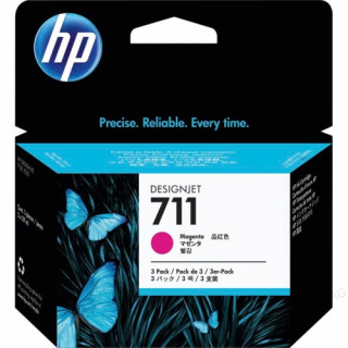 HP 711 (CZ135A) - Bíbor, 3db-os csomag PC