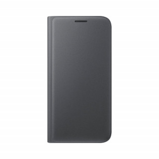 Galaxy S7 bőr book cover tok, fekete 