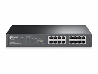 TP-LINK TL-SG1016PE 16 portos gigabites Easy Smart PoE switch 8 PoE+ csatlakozás PC