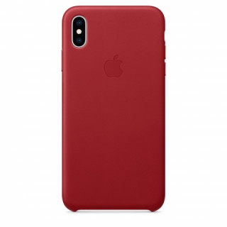 Apple iPhone XS Max bőr hátlap, Piros 