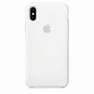 Apple iPhone X szilikon hátlap, Fehér Mobil
