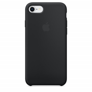Apple iPhone 8 - 7 szilikon hátlap, Fekete Mobil