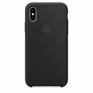 Apple iPhone XS szilikon hátlap, Fekete Mobil