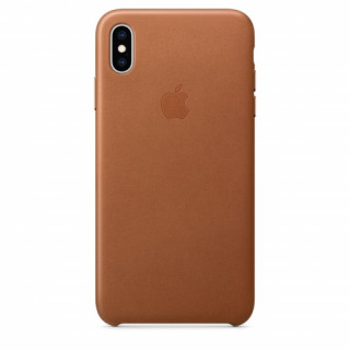 Apple iPhone XS Max bőr hátlap, Barna 