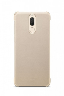 Huawei Mate 10 Lite műanyag bőrbevonatos tok, Arany Mobil