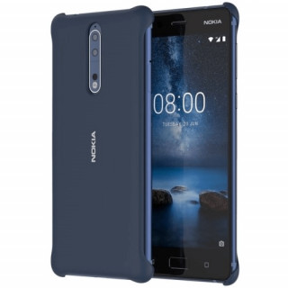 Nokia 8 soft touch műanyag hátlap, Kék Mobil